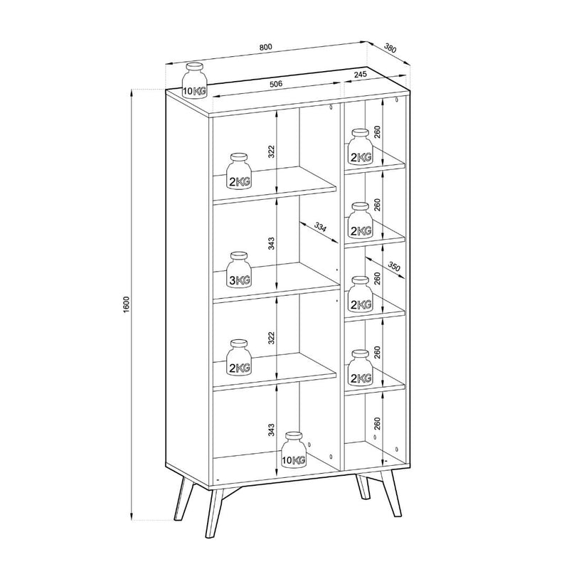 Forest Highboard Cabinet 80cm