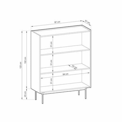 Frisk Highboard Cabinet 97cm