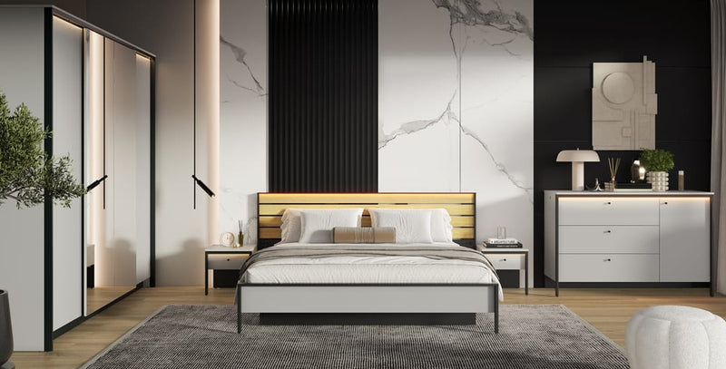 Gris Ottoman Bed [EU King]