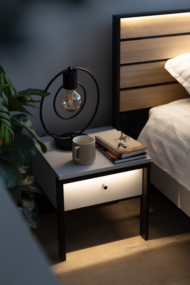 Gris Bedside Table 40cm