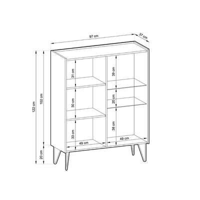 Harmony Display Cabinet 97cm