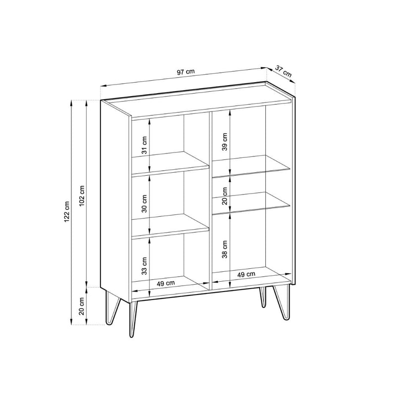 Harmony Display Cabinet 97cm