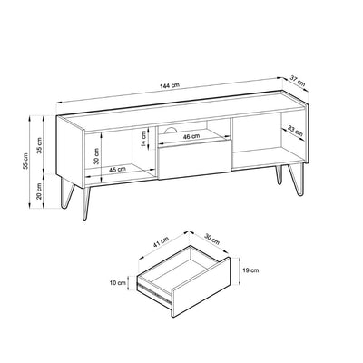 Harmony TV Cabinet 144cm