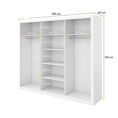 Idea 20 - 3 Sliding Door Wardrobe 250cm