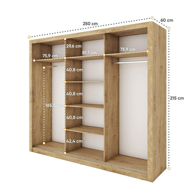 Idea 20 - 3 Sliding Door Wardrobe 250cm