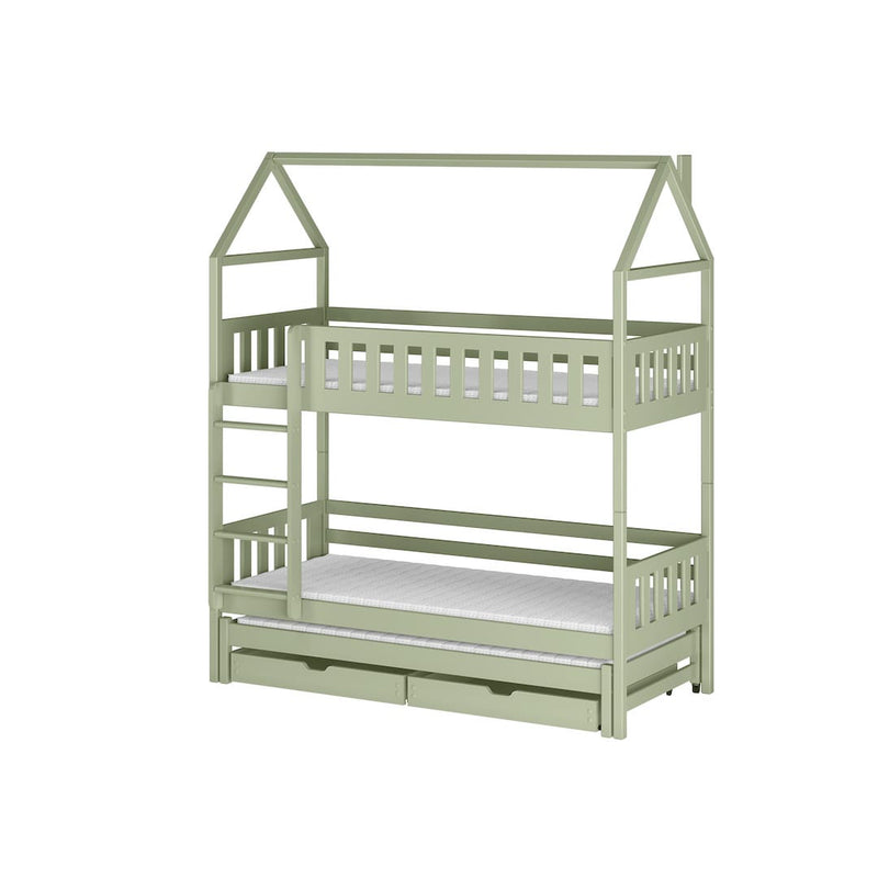 Iga Bunk Bed with Trundle and Storage