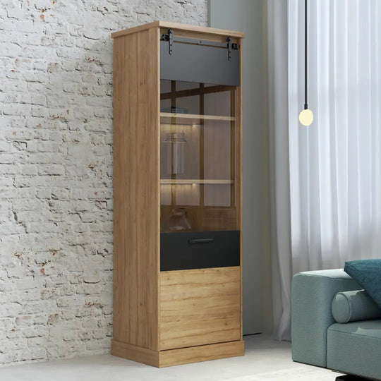 Kaszimiro Tall Display Cabinet 63cm