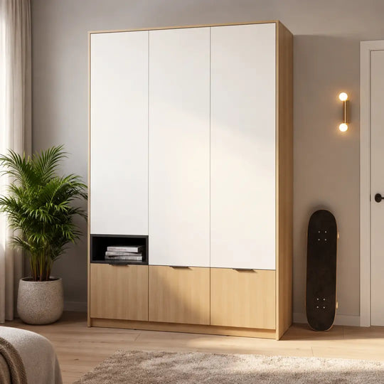 Kanu KN-03 Hinged Door Wardrobe 140cm
