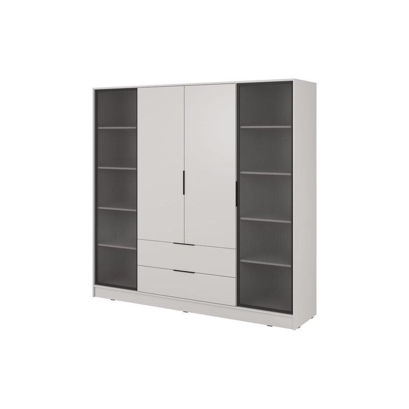 Kelly Hinged Door Wardrobe 206cm [Glass]