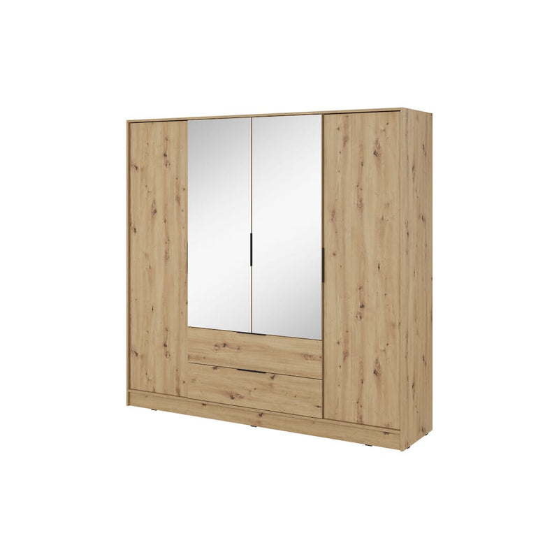 Kelly Hinged Door Wardrobe 206cm [Mirror]