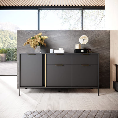 Lars Sideboard Cabinet 153cm [Drawers]