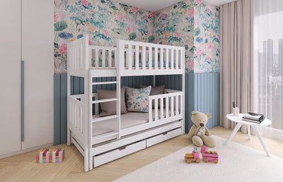 Lea Bunk Bed with Trundle and Storage