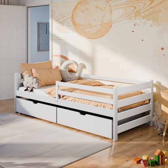Wooden Bed Leon With Storage [EU Single]