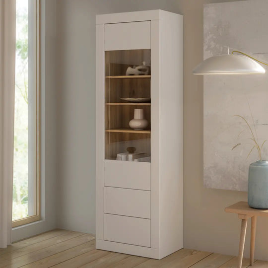 Lefkadas Tall Display Cabinet 61cm