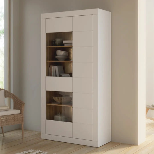 Lefkadas Tall Display Cabinet 101cm