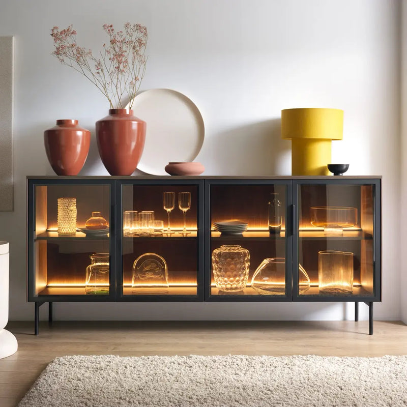 Lumi Display Sideboard Cabinet 181cm