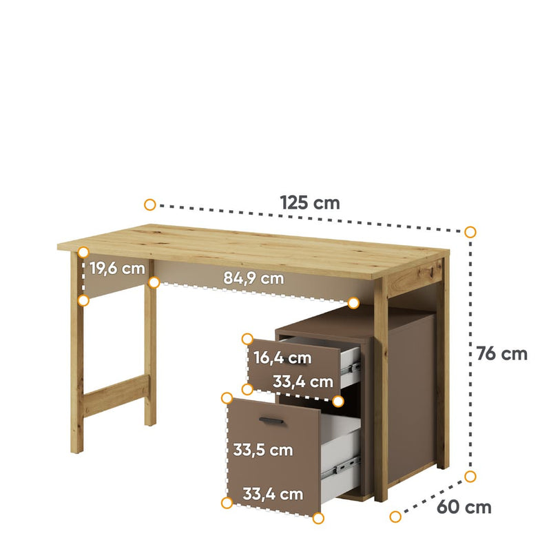 Lenny LY-04 Computer Desk 125cm