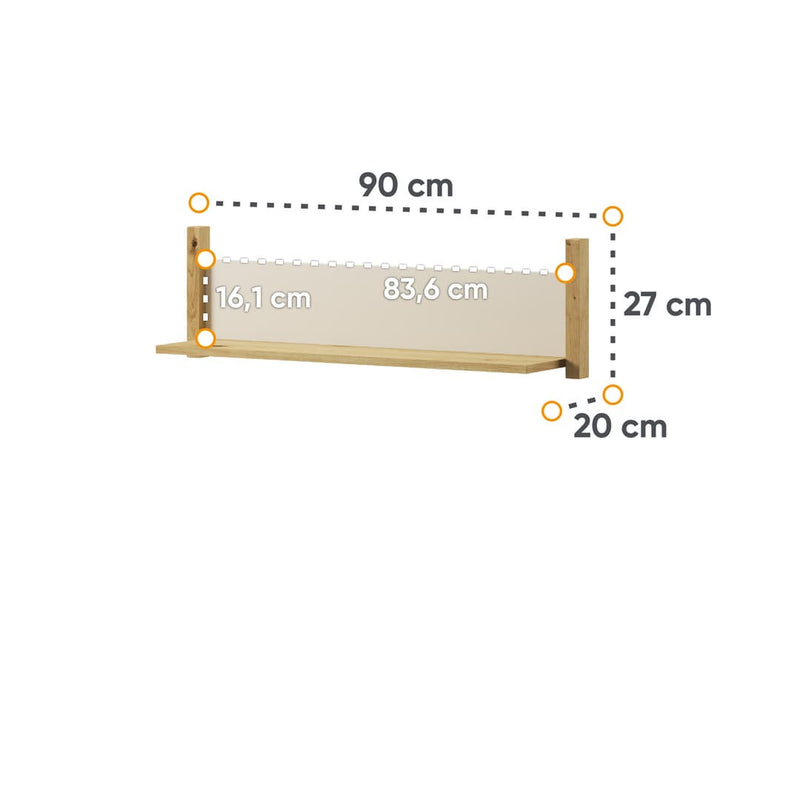 Lenny LY-05 Wall Shelf 90cm