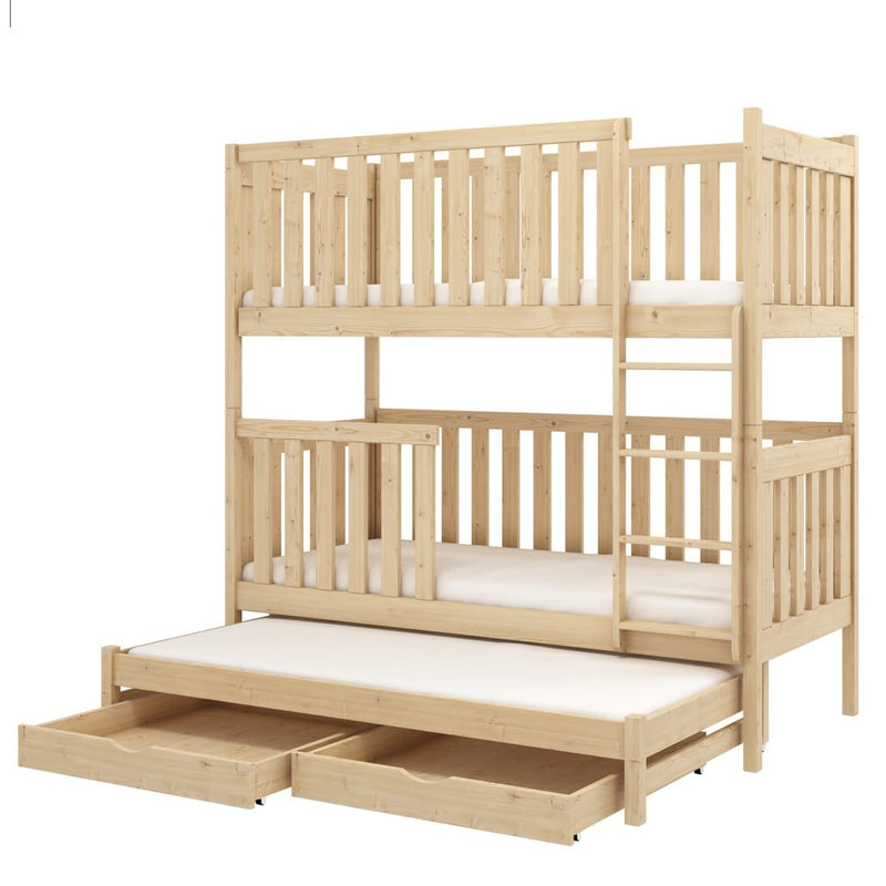 Emily Bunk Bed with Trundle and Storage