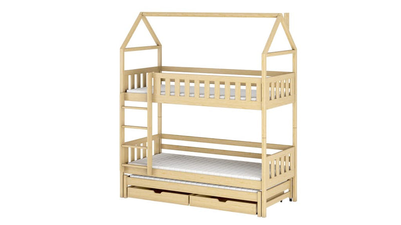 Iga Bunk Bed with Trundle and Storage