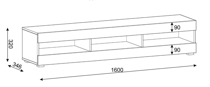 Mantra TV Cabinet 160cm