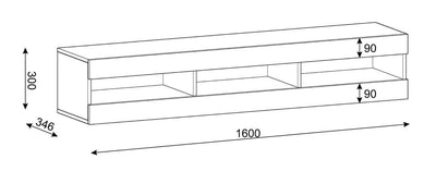 Mantra TV Cabinet 160cm