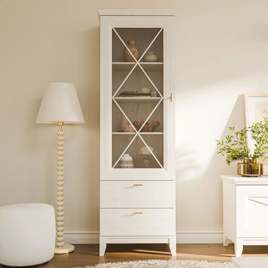 Miramare Tall Display Cabinet 69cm