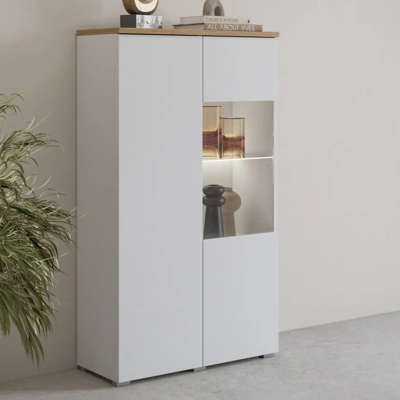 Modo Tall Display Cabinet 80cm
