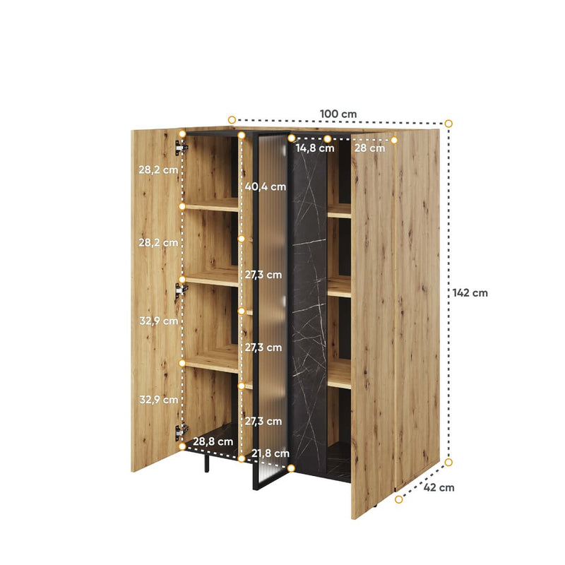 Marmo MR-05 Highboard Cabinet 100cm