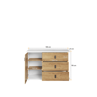 Massi MS-05 Sideboard Cabinet 135cm