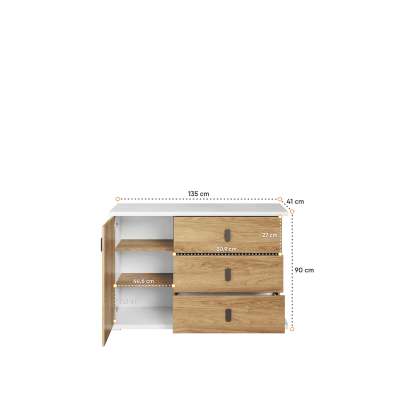 Massi MS-05 Sideboard Cabinet 135cm