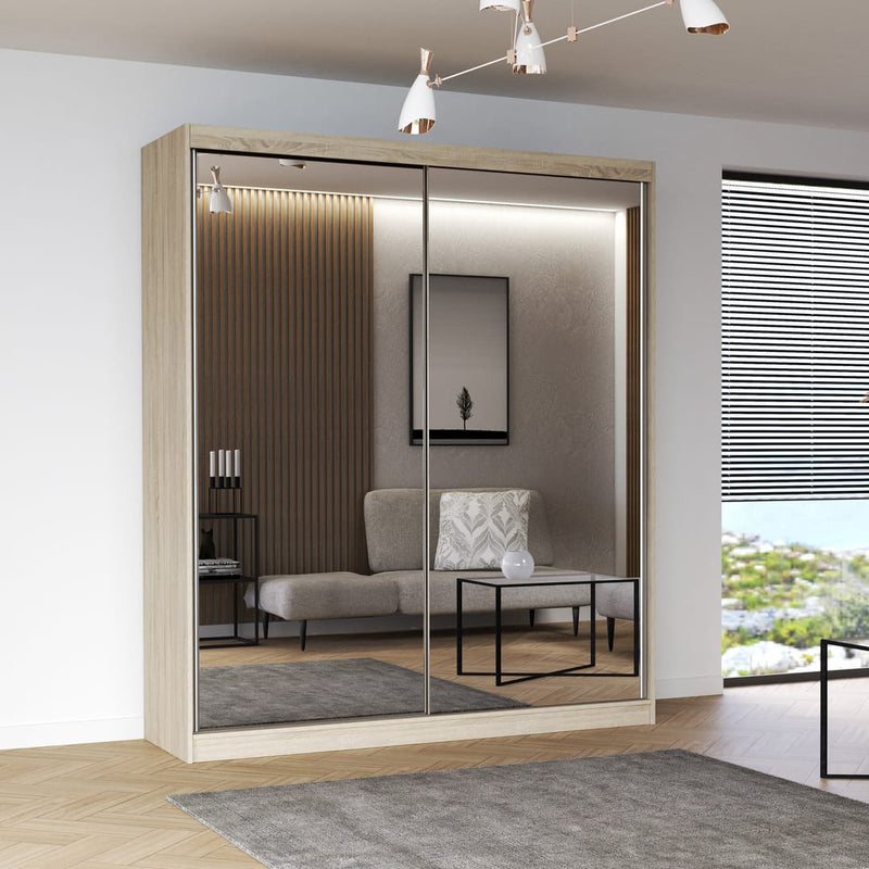 Multi 20 Sliding Door Wardrobe 203cm