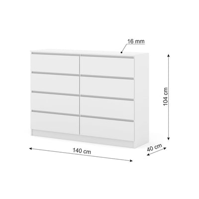 Maja Chest Of Drawers 140cm