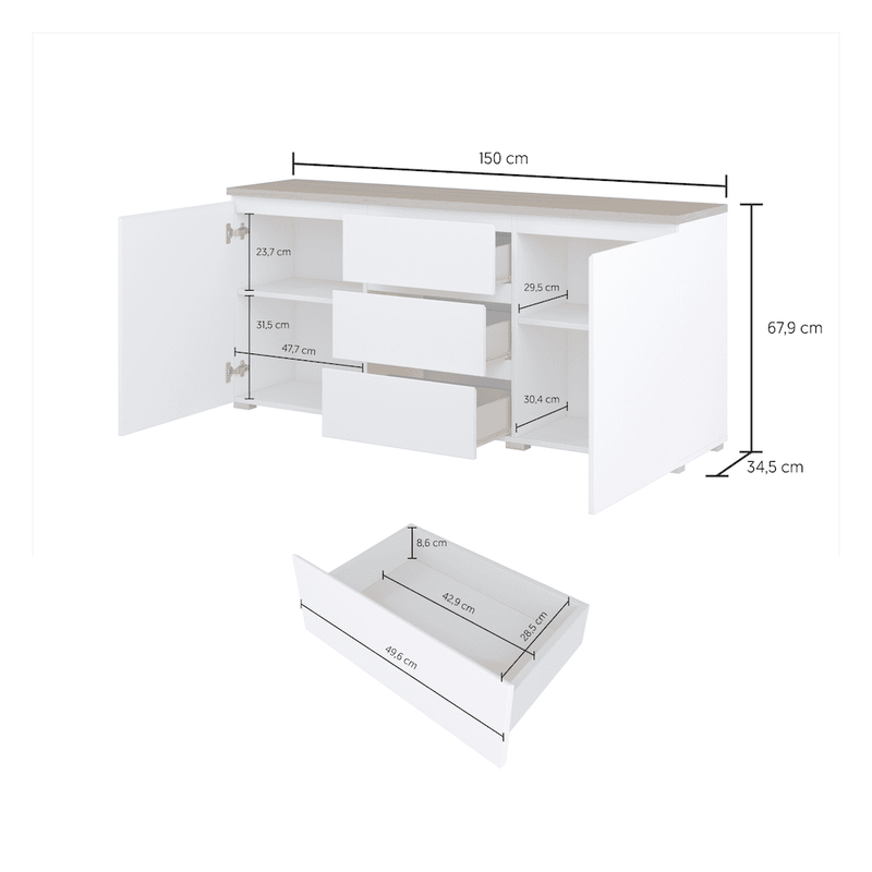 Modo Sideboard Cabinet 150cm