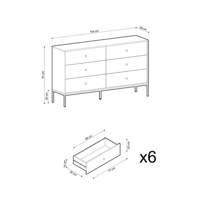 Mono Chest Of Drawers 154cm