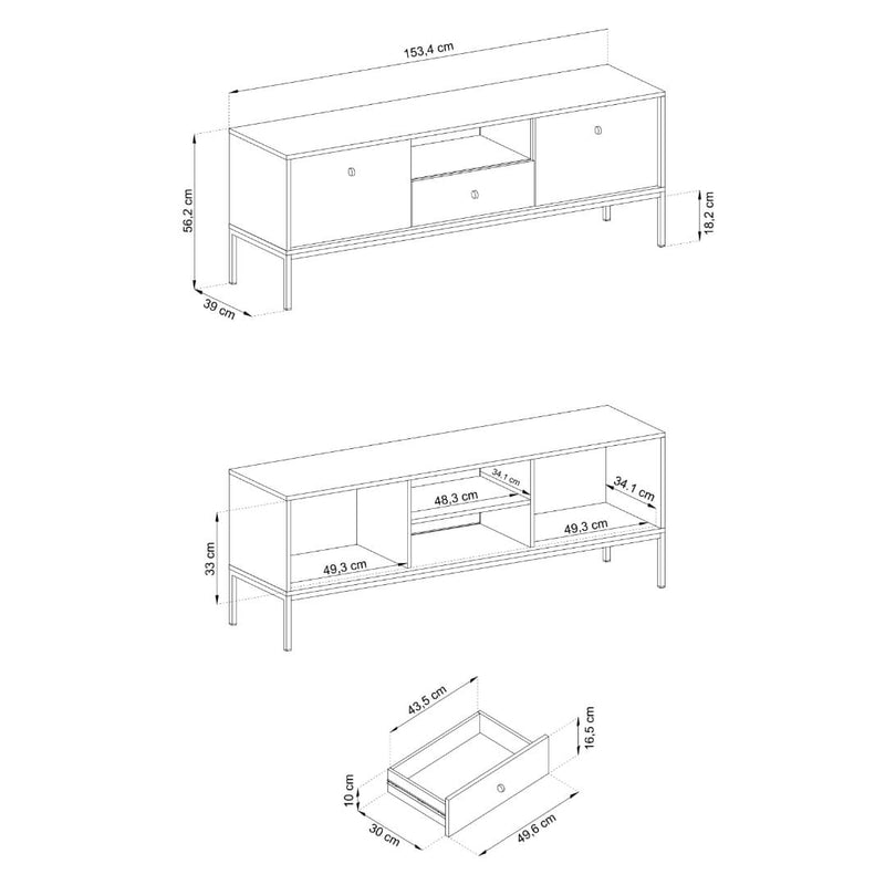 Mono TV Cabinet 154cm