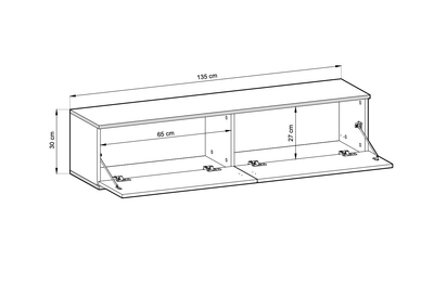 Moro Floating TV Cabinet 135cm