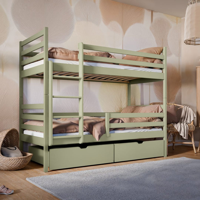 Wooden Bunk Bed Nemo with Storage