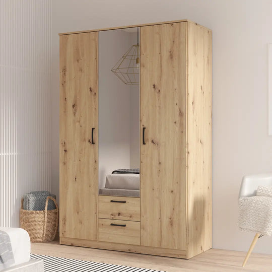 Niko Hinged Door Wardrobe 122cm