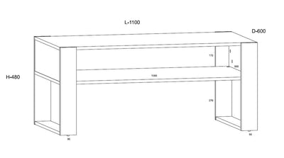 Nuka Coffee Table 110cm