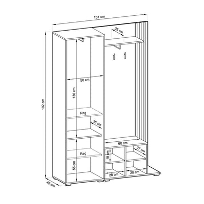 Nelly Hallway Set 131cm