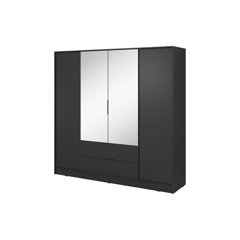 Kelly Hinged Door Wardrobe 206cm [Mirror]