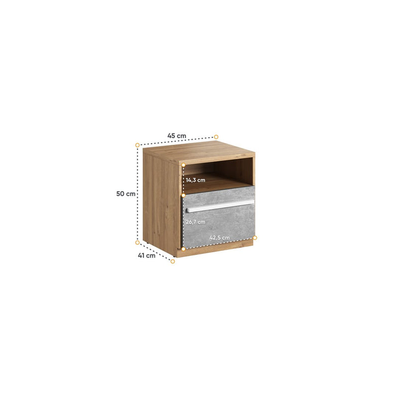 Plano PN-09 Bedside Table 45cm