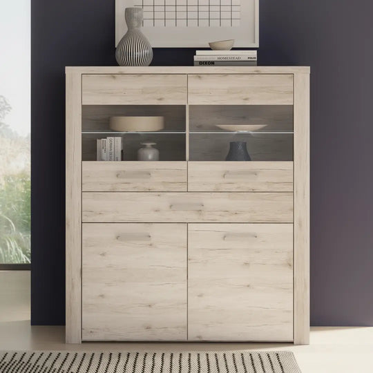 Portland Display Cabinet 126cm