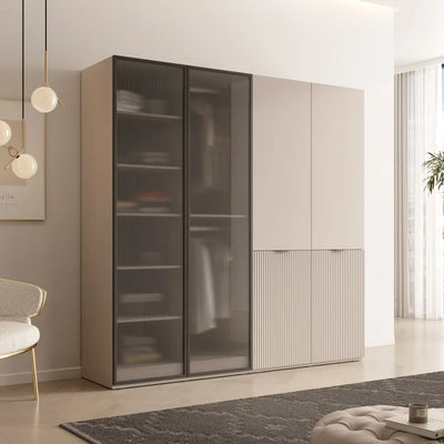 Lund Hinged Door Wardrobe 101cm [Flutes]