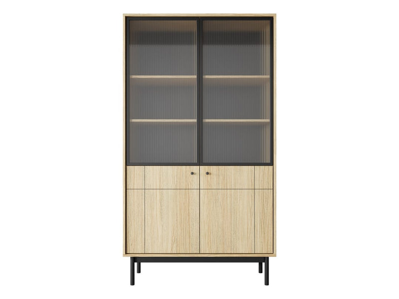 Japandi Tall Display Cabinet 104cm