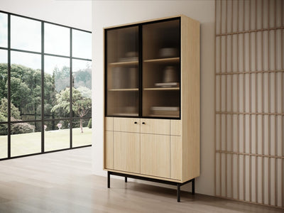 Japandi Tall Display Cabinet 104cm