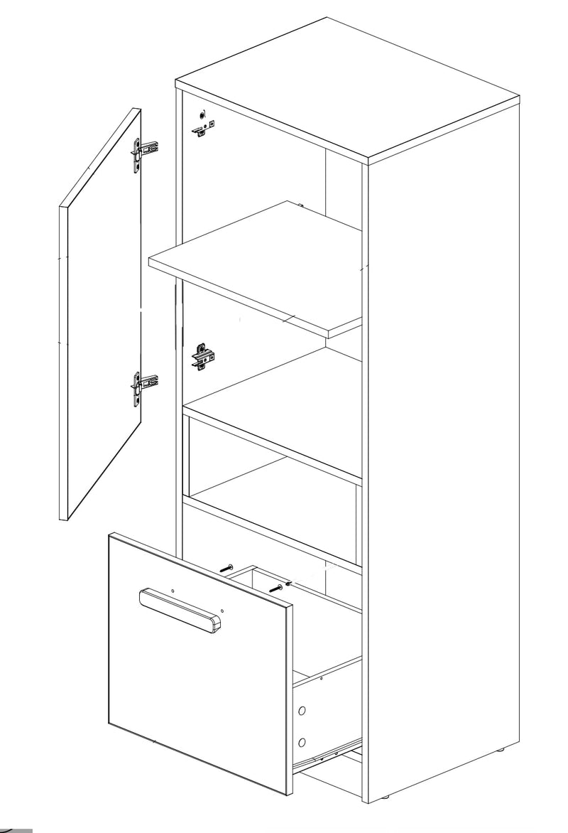 Pok PO-07 Sideboard Cabinet 50cm