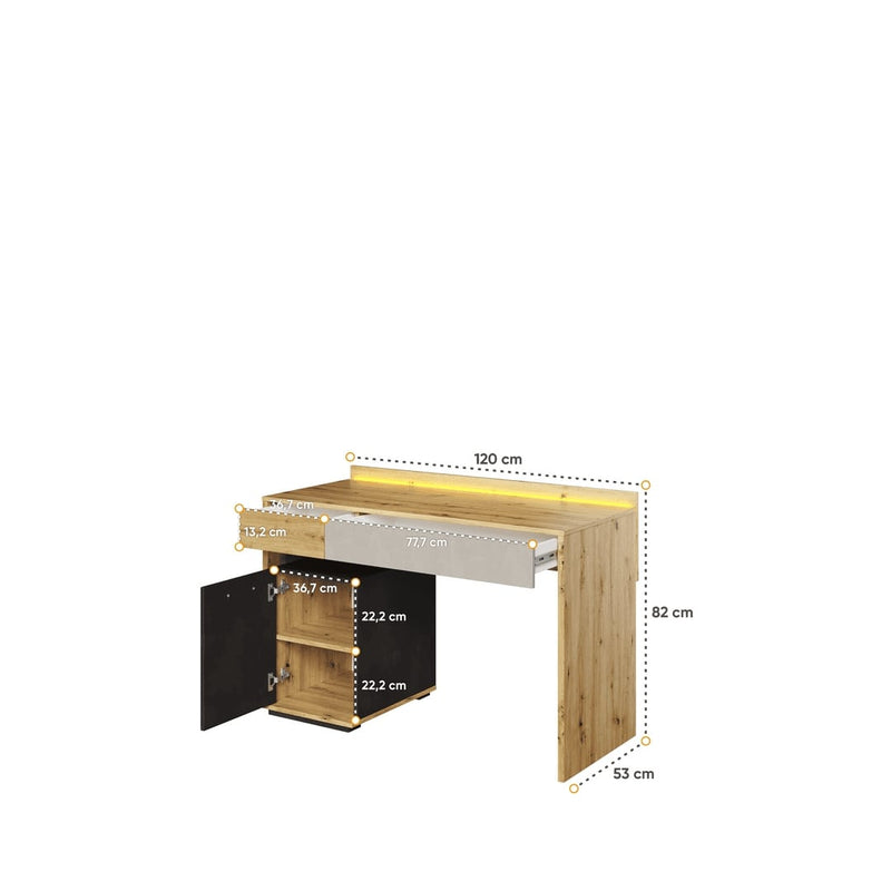 Qubic 08 Desk 120cm with LED