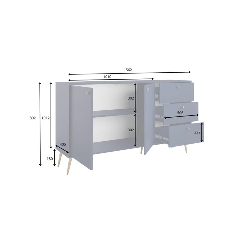 Rose Sideboard Cabinet 156cm